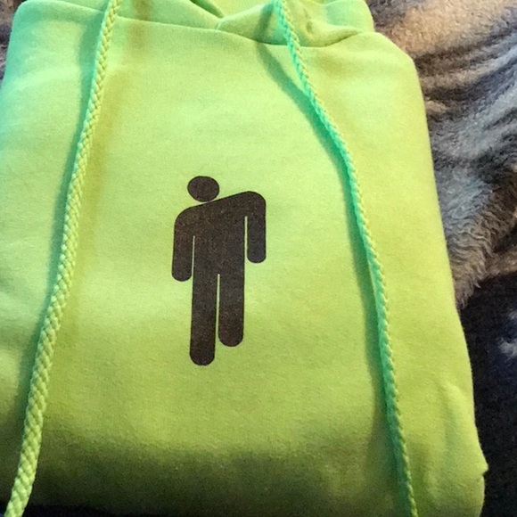 Billie Eilish Rare Green Hoodie - Picture 4 of 5